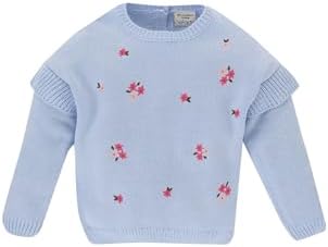 DeFacto Kız Bebek Bisiklet Yaka Çiçekli Kazak - Görsel 1