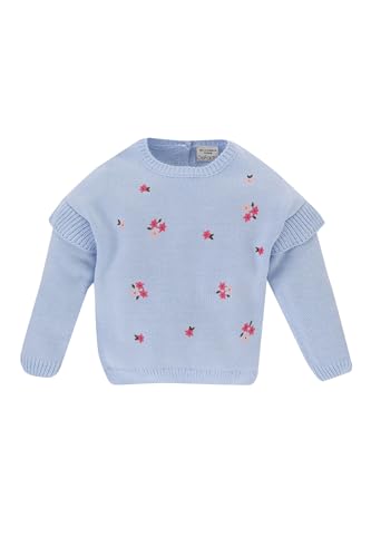 DeFacto Kız Bebek Bisiklet Yaka Çiçekli Kazak