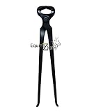 Equinez Tools Hoof Nipper 12 inch Vanadium Steel Farrier Tool in Black Forged Track Veterinary