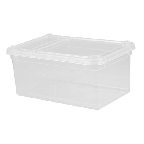 YARNOW 爬 飼 ボックス トカゲ用 餌 容 通 性抜 で 利なブリーディングケー