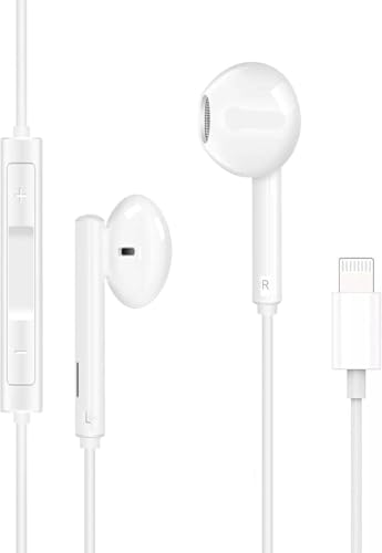 In-Ear Headphones Wired Hi-Res Extra Bass Earphones HiFi-Audio Stereo Earbuds Volume Control Noise Isolating with Microphone Compatible For iPhone 14 Pro Max/13/12/Mini/SE/11/XS Max/X/XR/8 Plus/7 In-Ear Headphones Wired Hi-Res Extra Bass Earphones HiFi-Audio Stereo Earbuds Volume Control Noise Isolating with Microphone Compatible For iPhone 14 Pro Max/13/12/Mini/SE/11/XS Max/X/XR/8 Plus/7