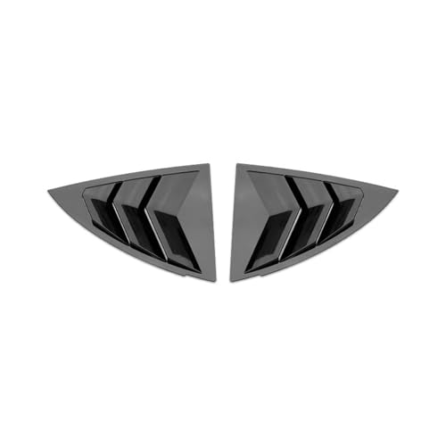 車のリアウィンドウサイドスポイラー For Tesla for Model Y 2020 2021 2022 Side Window Spoiler Car Body Shades Rear Triangle Blinds(Gloss Black)