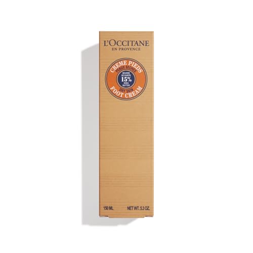 L'OCCITANE Shea Butter Foot Cream 150ml, Moisturising Foot Lotion for Dry, Cracked Feet, Vegan and Clean Luxury Skincare for All Skin Types