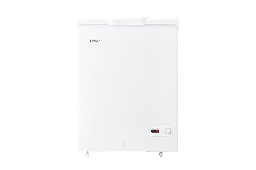ハイアール(Haier) 冷凍庫 142L 幅63cm 上開き 直冷式 急冷凍 キャスター付き JF-HSC14A(W) ホワイト バスケット付き LED庫内灯 静音