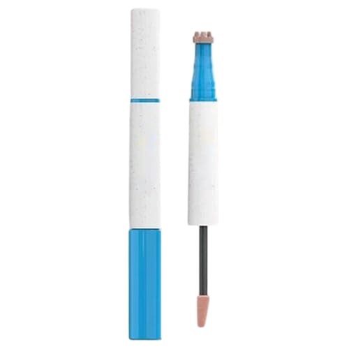 Lápiz de cejas - Lápiz de cejas duradero | Lápiz de cejas con cepillo para la frente | Herramienta cosmética de maquillaje automática doble | Lápiz de cejas impermeable para delineador de ojos natural