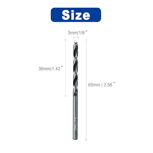 Sali DEO06MGZ01 20Pcs Brad Point Wood Drill Bit Set 1/8 Inch Carbon Steel Wood Drill Bit Set thumb #1