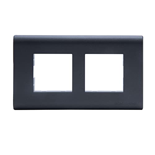 Image of Wipro Northwest Nowa 4 Module cover plate, Sliver Grey (pack of 1)