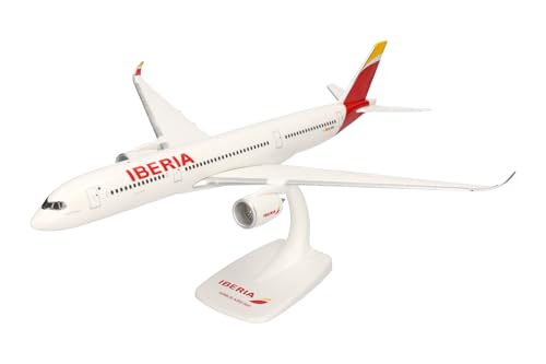 Herpa Maquette Avion Iberia Airbus A350-900 – EC-MXV “Plácido Domingo”, echelle 1/200, Snap-fit Model, pièce de Collection, d'avion avec Support,...