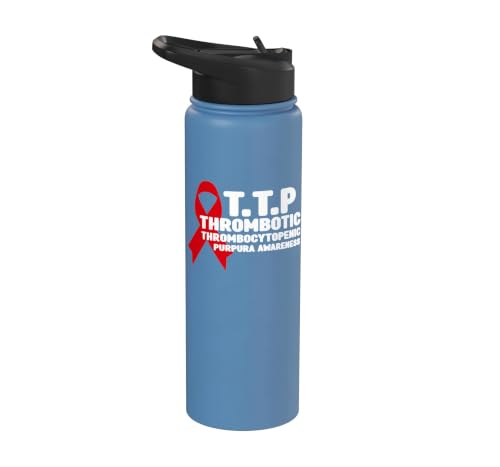 Thrombotic Thrombocytopenic Purpura TTP Awareness Stainless Steel Insulated Water Bottle