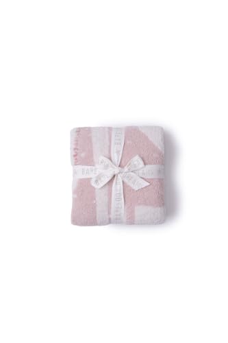 Image of Barefoot Dreams CozyChic Giraffe Stroller Blanket, Dusty Rose Multi, 30 inchx40 inch