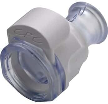 Quick-Disconnect Fitting, Cap with Lock, Polysulfone; 25/Pk