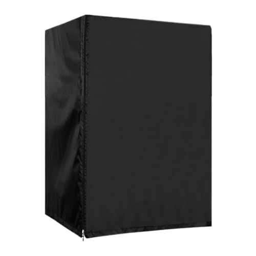 56 x 58 x 86 cm Black Oxford Cloth Fridge Dust Cover Freezer Cover for Outdoor Use Fridge Dust Cover with Zip Fridge Accessories with Handle for Home