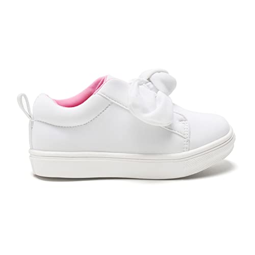 FUNKYMONKEY Girls Sneakers Lightweight Cute Bowknot Casual Walking Shoes for Toddler/Little Kids2