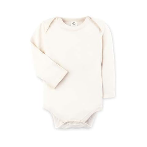 Colored Organics - Organic Cotton Baby Bodysuit - Long Sleeve Infant One Piece - Natural - 3-6M Cover