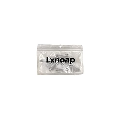 Lxnoap 20G Clear Bioflex Flat Top Nose Ring Stud Retainer Body Piercing Jewelry Allergy Free, Metal Free (Bone, 5 pcs)4