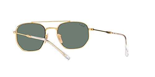 Image of Ray-Ban Unisex Sunglasses Gold Frame, Brown Lenses, 54MM