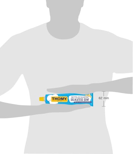 THOMY Delikatess Senf Mittelscharf (Medium Hot Mustard) in Tube - 200 ml