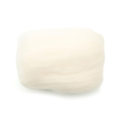 Image of Clover Natural Wool Roving, Off White - 7920