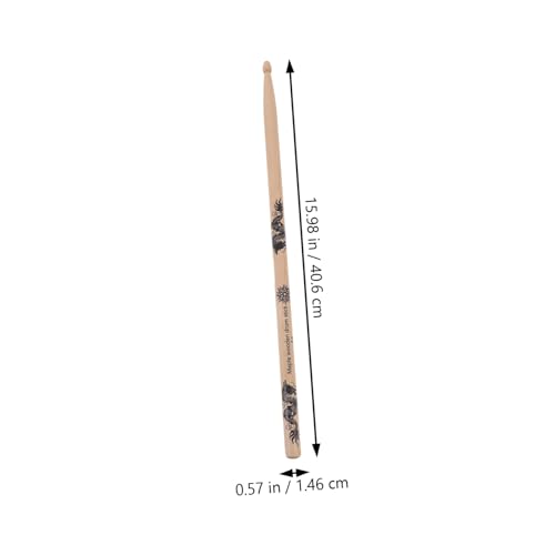 Baquetas de madera natural para percusión 2 piezas miniatura 2