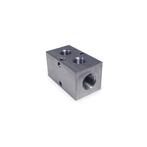 Pneumadyne M10-125-2-SS, Inline Manifold, 2-Station, 1/4 NPT Input, 1/8 NPT Output, 303 Stainless Steel