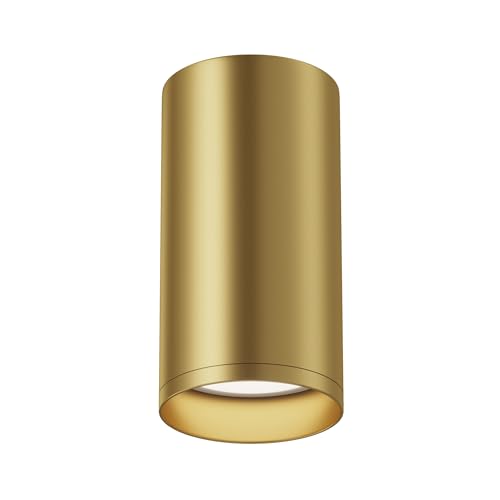 Spot de plafond FOCUS S luminaire dore mat en metal pour eclairage orientable et cible