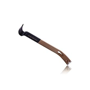 Spec Ops Tools 15″ Flat Pry Bar Crowbar, Curved Rocker Head, Teardrop Nail Puller, High-Carbon Steel