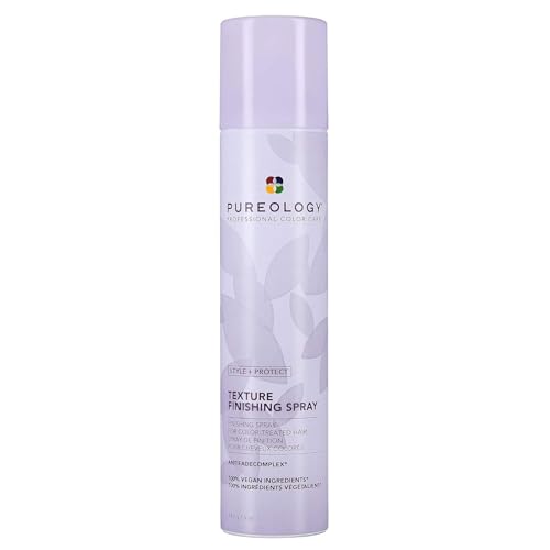 Pureology Style + Protect Texture Finishing Spray | For Color-Treated Hair | Lightweight Texturizing Spray | Sulfate-Free | Vegan | Updated Packaging | 5 Oz.
