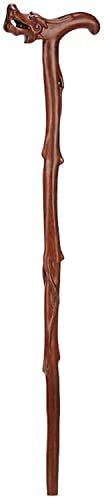 Canne de marche en bois stick de collection - Bâton dragon haut de gamme