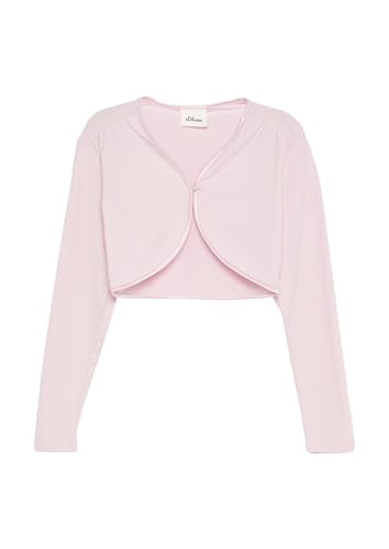 Festlicher Bolero mit Blumenknopf zartrosa 140