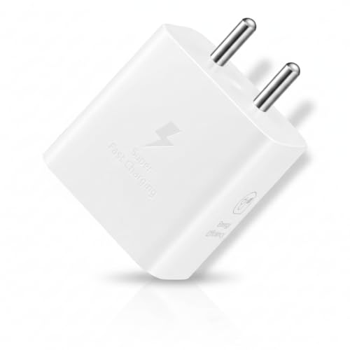 Image of Samsung 25W Type-C GAN Superfast Charging Adapter Compatible with Samsung S25|S24|A55|A16|A36| A56|A06|M07|M17|M36|M35|M16|M06|M07|M17|M05|M56|F36|F06|F05|F56|F16|Z Flip 7|6-25watt USB C Fast Charger