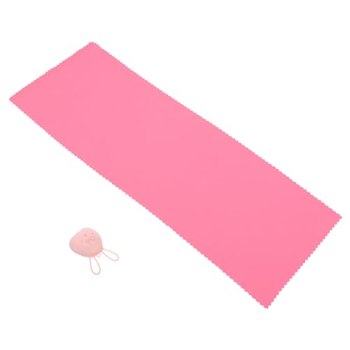 WOONEKY Summer Sports Towel Set Quick Dry Sweat-Absorbing Skin-Friendly Yoga Fitness Golf Portable 30x80cm Pink Cartoon
