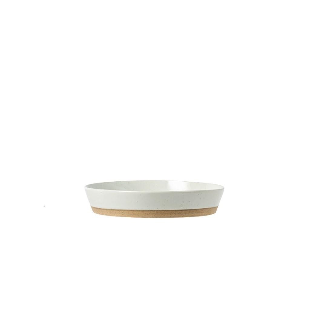 GFHTRELY Dinner Tray Simple Deep Dish Household Round Soup Plate Fruit Salad Ceramic Tableware Restaurant Dessert Plate Small Dish Plate Dinner Plate(B)