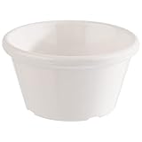 aps 40767 - set di 12 ciotole in plastica, diametro 7,5 cm, altezza 4 cm, colore: bianco