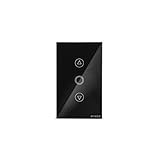 Steck, Interruptor Inteligente 4x2”, Dimmer Touch Wi-Fi Steck Ambiente Conectado, Bivolt, Preto
