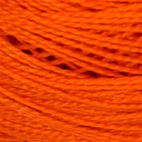 Hilo Perlé DMC 116 8-947 Naranja Quemado Tamaño 8 miniatura 2