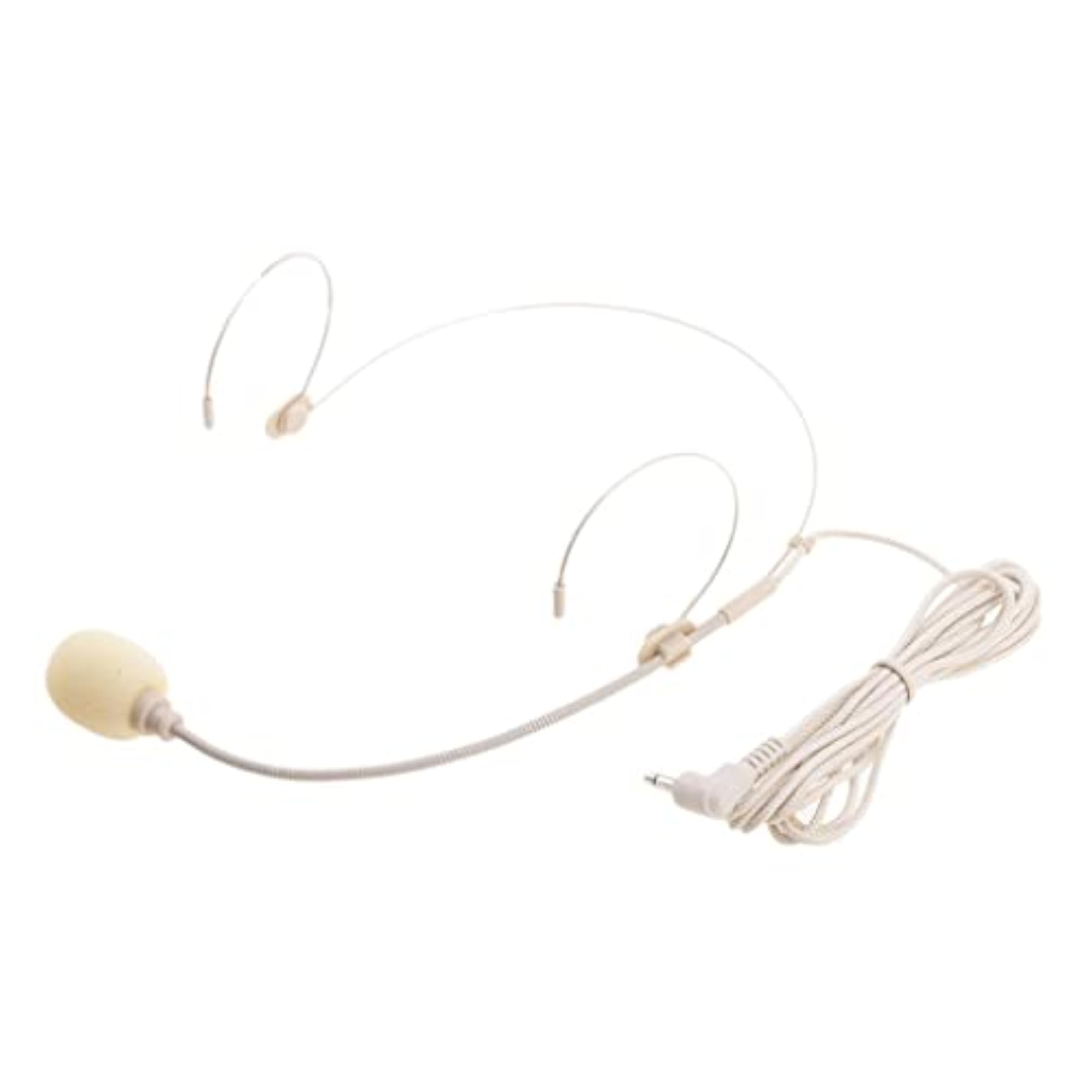 Dual Ear Hook Wired Headset Headworn Microphone