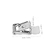 12 Stück Federclip für Panellampe, Downlight, Federklemme, Halterung für Einbauleuchte, Federclips für Spots, Halteclips
