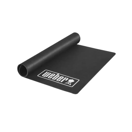 Weber 17897 Bodenmatte, Grillmatte, schwarz