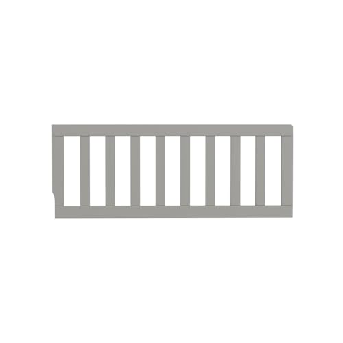 Image of Toddler Bed Safety Guard Rail Compatible with Delta Children Convertible Cribs - Solid Wood Rail for Convertible Crib to Toddler Bed Conversion - Safety Guard Rail for Children (Grey - 026, #0080)