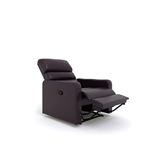 Image of The Couch Cell | Manual Recliner Chair | Leatherette Upholstered Recliner | Single Seater Comfortable Recliner | Premium for Living Room Bedroom Home Seating