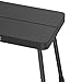 predolo Folding Camping Stool, Portable Small Foldable Chair, Foot Rest Stool for Picnic Garden Hiking Barbecue Fishing, Black