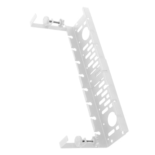 Vassoio portaoggetti espandibile sotto la scrivania con supporto a morsetto per ciabatte regolabili da 40 cm a 52 cm di lunghezza soluzione salvaspazio la