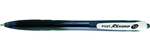 Pilot 252964 Begreen   Bolígrafo Reciclado Rexgrip retráctil 1,0 mm Tip (Caja de 10)   Negro