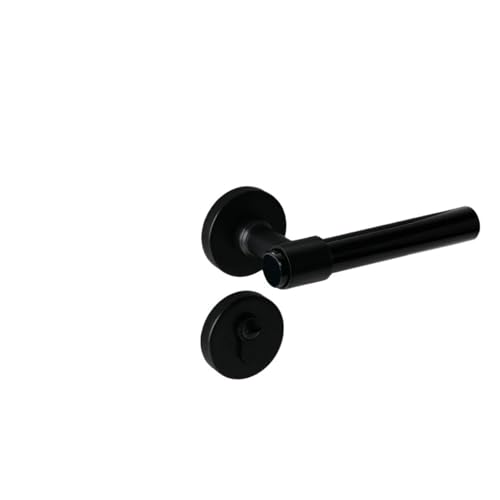 Serrure à poignée silencieuse 72mm dorée pour porte de chambre à clé - 6