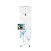 Brabantia - Ironing Board C - Extra Large Steam Iron Rest - Adjustable in Height - Non-Slip Rubber Feet - Cotton Cover with Foam Layer - Foldable XL Unit - Cotton Flower - 124x45 cm