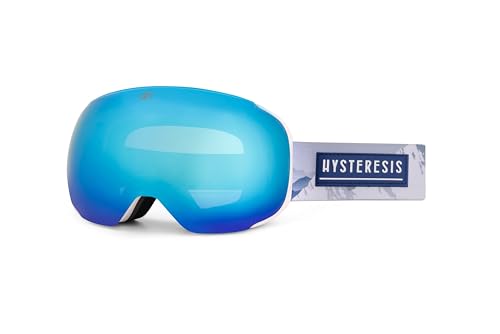 Lunettes de snowboard magnétiques interchangeables HYSTERESIS écran bleu avec 2 verres inclus