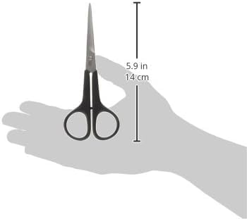 Miniatura 3 de Mars - Tijeras profesionales de acero inoxidable para peluquería, asas de nailon, 5 pulgadas de longitud