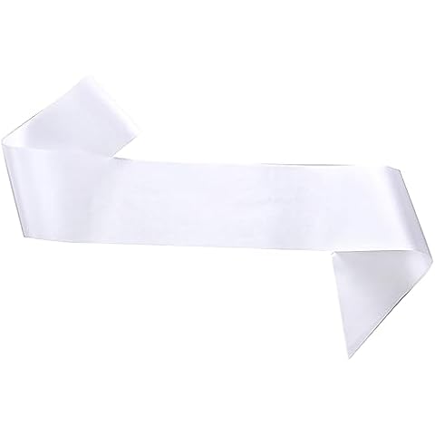 White Satin Sashes for Events Cover