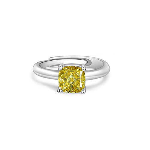 Bague en argent 925 et diamant en carbone, le cadeau d'anniversaire idéal pour femme