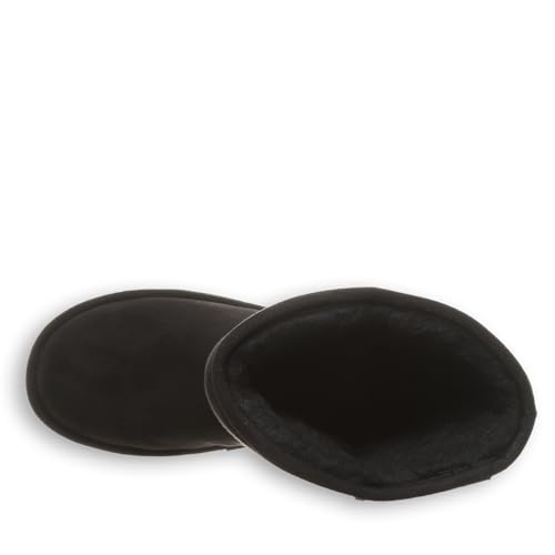 BEARPAW Women's Elle Tall Vegan Black Size 7 | Women's Slip On Boots | Comfortable Suede Winter Boot4